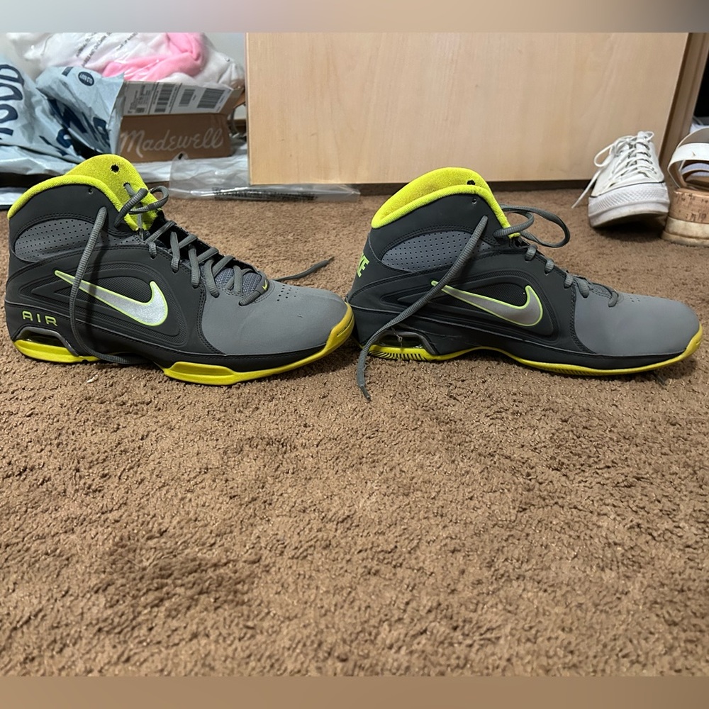 Nike Air Visi Pro Iii Gray Mid Top 525745-004 Grey Mens Shoe